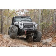 Pare-chocs avant en acier à LED avec support de treuil Jeep Wrangler JL
