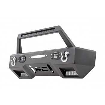 Pare-chocs avant en acier à LED avec support de treuil Jeep Wrangler JL