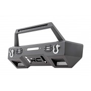 Pare-chocs avant en acier à LED avec support de treuil Jeep Wrangler JL