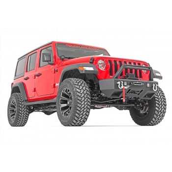 Pare-chocs avant en acier à LED avec support de treuil Jeep Wrangler JL