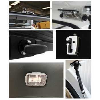 Hard top SLINE SV Toyota Hilux Double Cabine 2016+ Vitres papillons noir 218