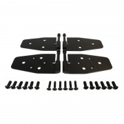 charnière de porte en acier inox noir Jeep wrangler 1988-2006
