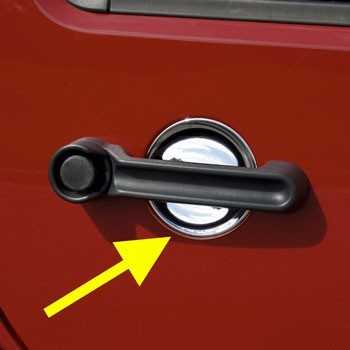 Protection d'interieur de poignée de porte Jeep JK 2007-2018 4 portes