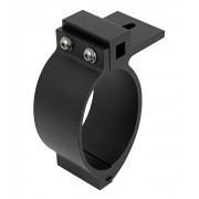 Support de phare noir pour tube ovale de 89 mm de diamètre