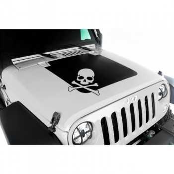 DECALCOMANIE EN VINYL SQUELETTE JEEP WRANGLER 2007-