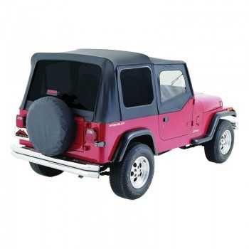 Capotage de remplacement sans arceau RT OFF ROAD noir WRANGLER YJ de 1987-1995