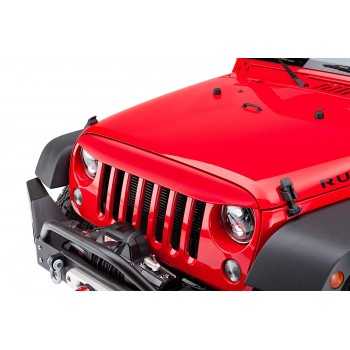 Visiere de calandre rouge Jeep Wrangler JK 2007-2018
