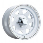 Jante acier 8 branches blanches 6x15 Lada Niva-Vitara-Suzuki 410-413-Jeep CJ7