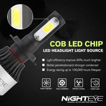 Kit d'ampoule LED H7 Night'eye pour voiture 9000LM