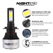 Kit d'ampoule LED H7 Night'eye pour voiture 9000LM