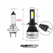 Kit d'ampoule LED H7 Night'eye pour voiture 9000LM