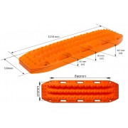 Plaque de desensablage MAXTRAX Gris Titanium gen2 dimensions 1,15 m long X 0,34 m