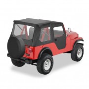 Capotage Bestop® noir Tigertop  Jeep CJ5 1955-1975  et M38A1 1951-1962