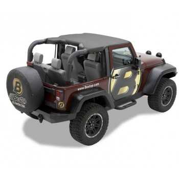 Bikini® Tops Black Diamond Jeep Wrangler JL / Gladiator 2018+ 2 portes
