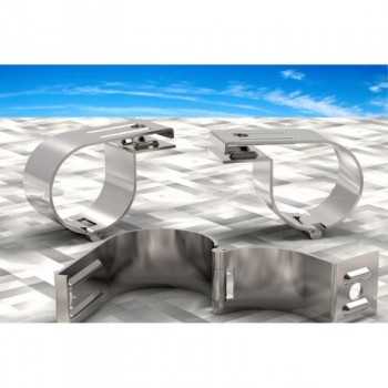 Support de phare inox pour tube de diamètre 76 mm