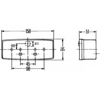 Feu clignotant avant gauche Jeep Wrangler YJ 1987-1995