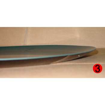 Disque de protection ABS noir pour couvre roue diamètre 70,5 cm