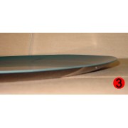 Disque de protection ABS noir pour couvre roue diamètre 70,5 cm