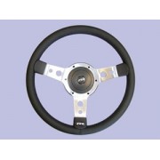 Volant cuir noir diamètre 38 cm Spécial Land Rover 1983-2015