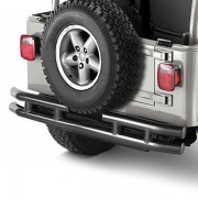Pare choc arrière noir brillant Jeep Wrangler YJ ET TJ 1987 A 2006
