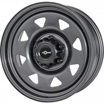 Jante acier 8 branches gun metal grise 7X15 Toyota-Nissan-Mitsubishi-Mazda-Ford