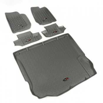 JEU DE TAPIS GRIS AVANT ET ARRIERE JEEP WRANGLER JK DE 2011 A 2018 ...