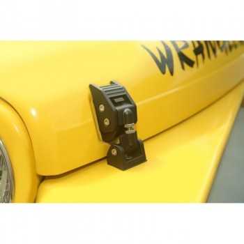 Attaches capot aluminium noir Jeep Wrangler TJ de1997 à 2006