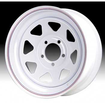 Jante acier 8 branches blanches 8X16 Toyota-Nissan-Mitsubishi