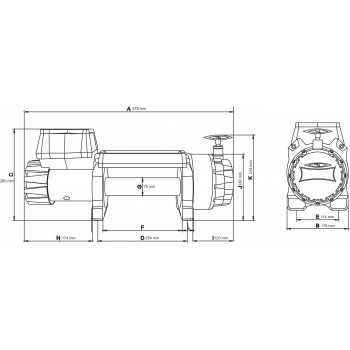Treuil Dragon DWH highlander 9000 HDS