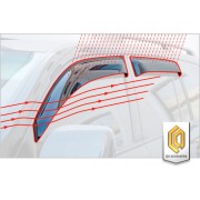 Deflecteur de porte avant carbon Nissan Navara 2005-2010