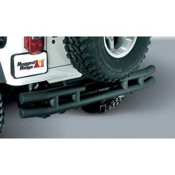 Pare choc arrière noir mat Jeep Wrangler YJ ET TJ 1987-2006 a/attelage