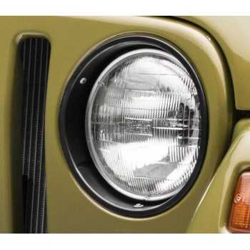 Enjoliveur noire de phare Jeep Wrangler JK 2007-2018