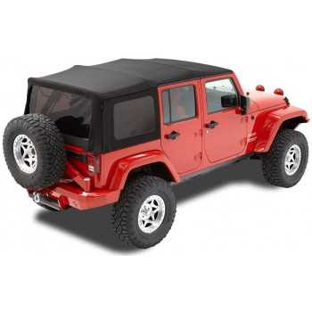Capotage de remplacement Bestop® Black Twill Jeep Wrangler JK 2010-2018