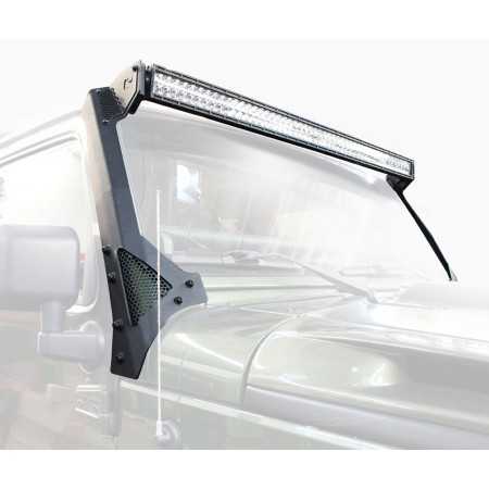 Support de phare sur baie de pare brise Jeep Wrangler JK 2007-2018