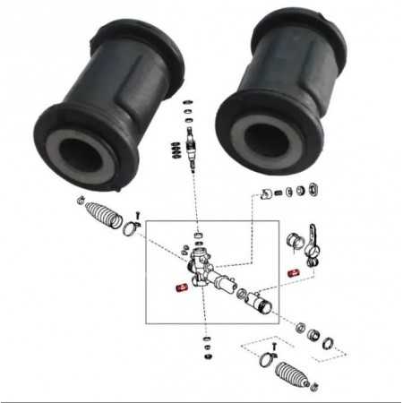 Silentbloc crémaillère Toyota Rav 4 II 2000-2006 (l'unité)