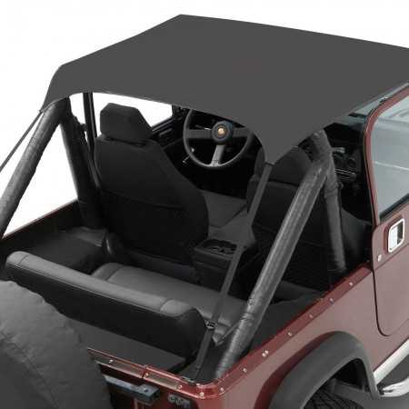 Bikini® Tops Bestop® black denin avec sangle Jeep CJ5/6 1955-1975