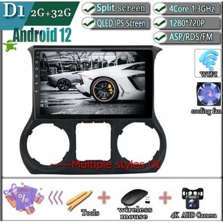 Carplay android sans fil Jeep wrangler JK 2010-2018