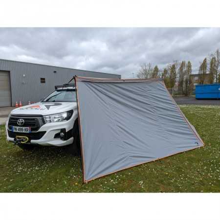 Murs latéraux avec moustiquaires pour auvent Rockalu 450° droit