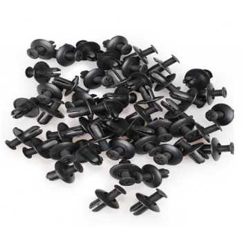 Clips plastique universelle 8mm (sachet de 30 )