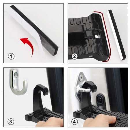 Marchepied universel aluminium noir