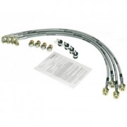 Kit de flexibles de frein acier inox Jeep Wrangler JK 2007-2018