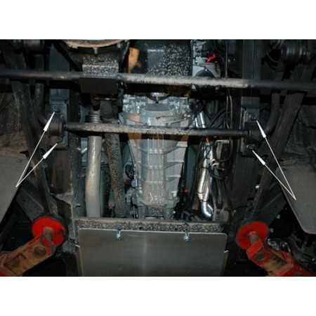 Blindage moteur aluminium 5 mm Land Rover 90/110 2004-