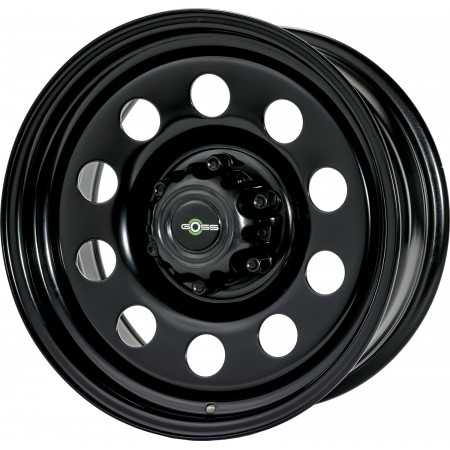 Jante modular acier noire 7X17 6 trous 139.7 ET20 Ford Ranger PXIII
