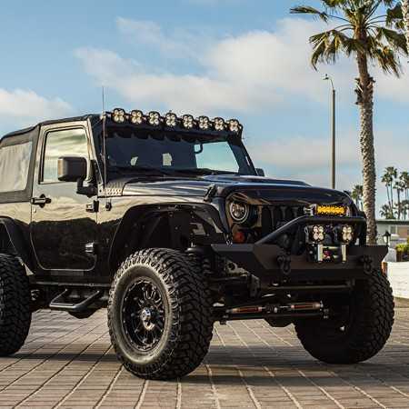 Rampe de 8 phares LED de 50" Baja Designs Jeep Wrangler JK