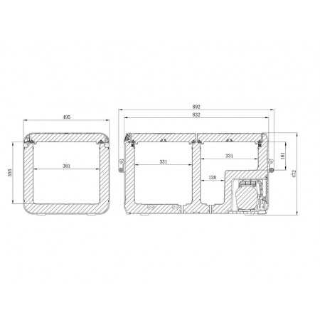 Glaciere DOMETIC CFX3 75 DUAL ZONE (12/24 100-240V)