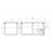 Glaciere DOMETIC CFX3 75 DUAL ZONE (12/24 100-240V)