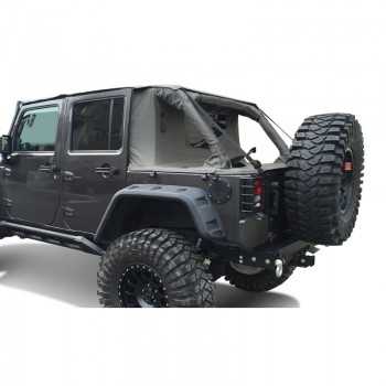 Capotage cargo Suntop Jeep Wrangler 4 portes noires 2007-2017