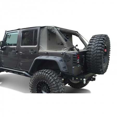 Capotage cargo Suntop Jeep Wrangler 4 portes noires 2007-2017