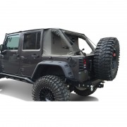 Capotage cargo Suntop Jeep Wrangler 4 portes noires 2007-2017