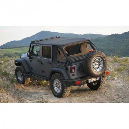 Capotage cargo Suntop Jeep Wrangler 4 portes noires 2007-2017